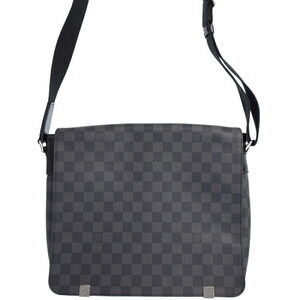 Louis Vuitton Damier Graphite Black District NM Shoulder Bag